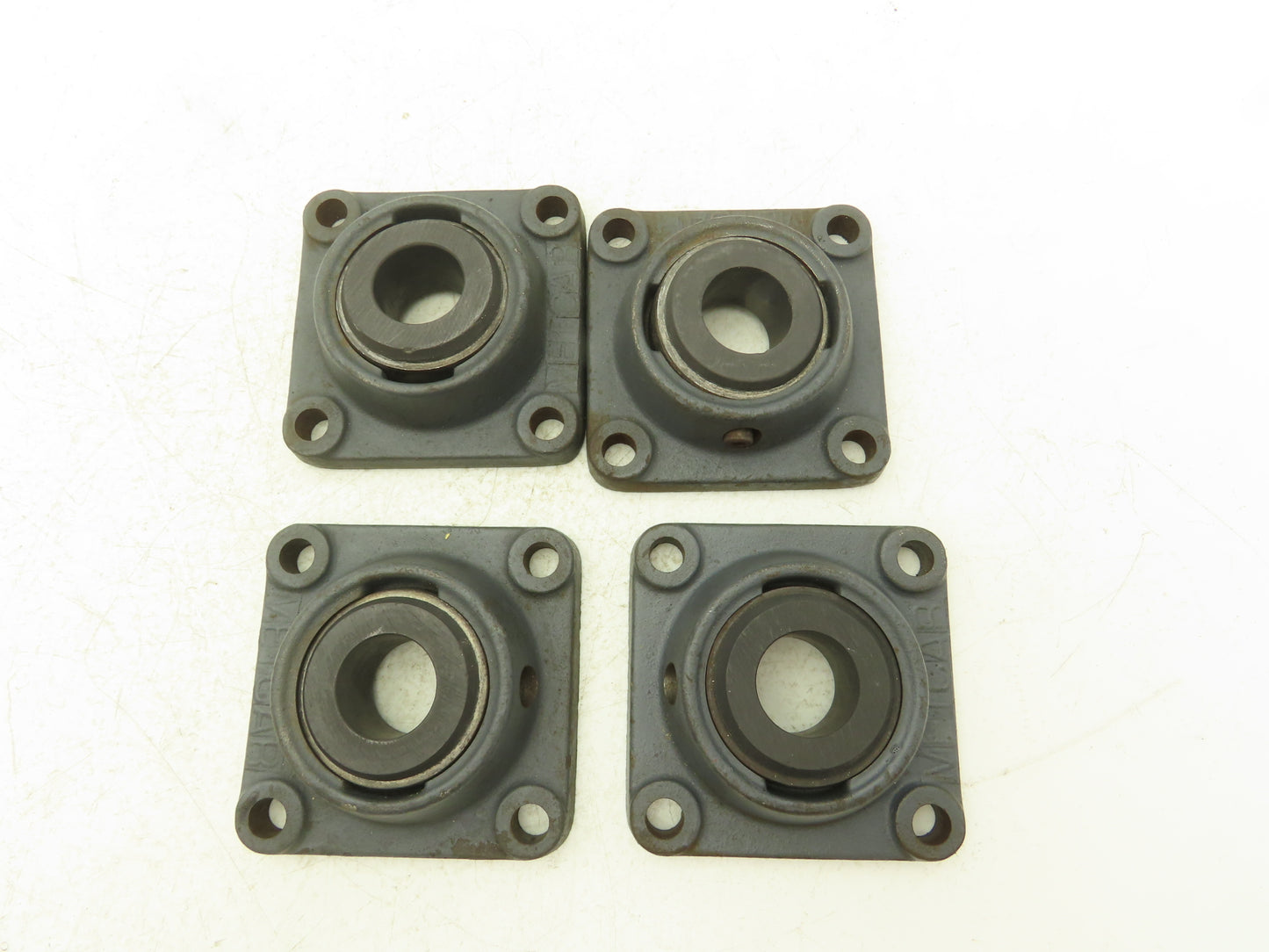 Metcar 12164 4-Bolt Flange Block Graphite Bearing 1-3/16" Bore Lot of 4