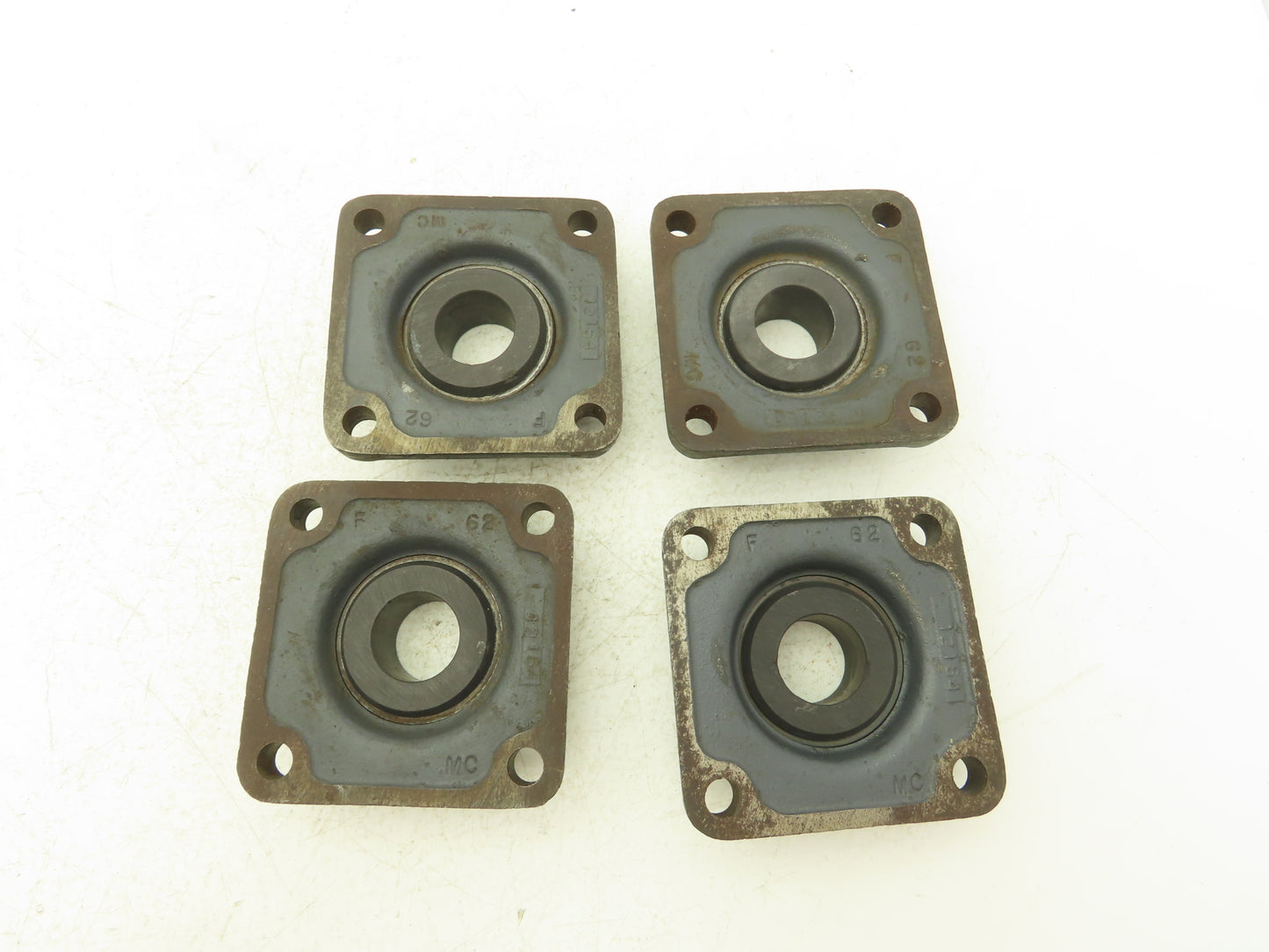 Metcar 12164 4-Bolt Flange Block Graphite Bearing 1-3/16" Bore Lot of 4