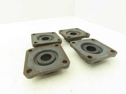 Metcar 12164 4-Bolt Flange Block Graphite Bearing 1-3/16" Bore Lot of 4