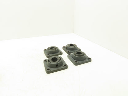 Metcar 12164 4-Bolt Flange Block Graphite Bearing 1-3/16" Bore Lot of 4