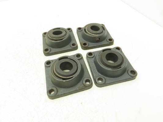Metcar 12164 4-Bolt Flange Block Graphite Bearing 1-3/16" Bore Lot of 4