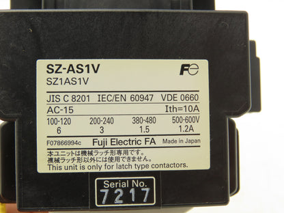 Fuji Electric SC-5-1/V IEC Magnetic Contactor 690VAC 7.5Hp