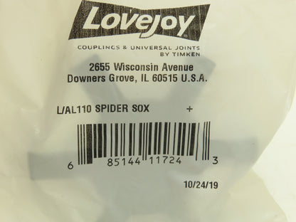 Lovejoy L/AL110 SOX Jaw Coupling Spider Closed Center Straight Jaw Lot of 3