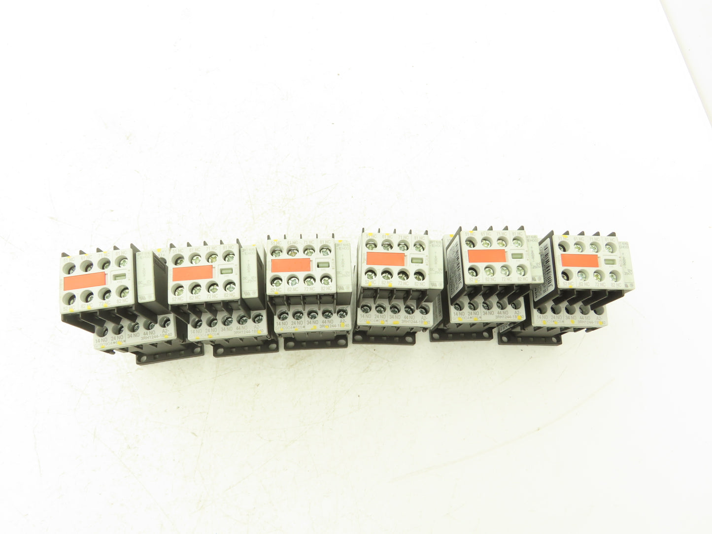Siemens 3RH1244-1BB40 SIRIUS Contactor Relay 4NO + 4NC 24VDC Coil Lot of 6