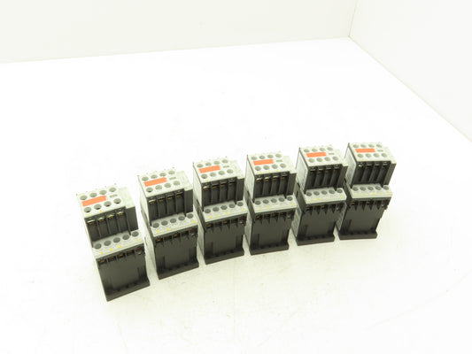 Siemens 3RH1244-1BB40 SIRIUS Contactor Relay 4NO + 4NC 24VDC Coil Lot of 6