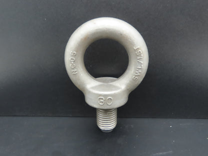 SWL 1.5T M30 x 3.5 Metric Shoulder Eye Bolt 45mm Shank NC-05  Lot of 3