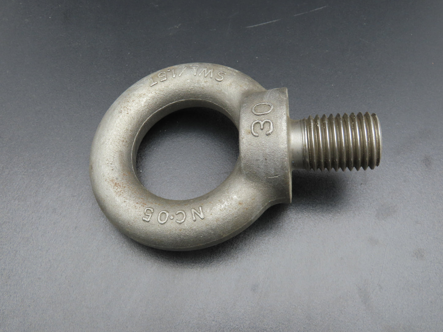 SWL 1.5T M30 x 3.5 Metric Shoulder Eye Bolt 45mm Shank NC-05  Lot of 3
