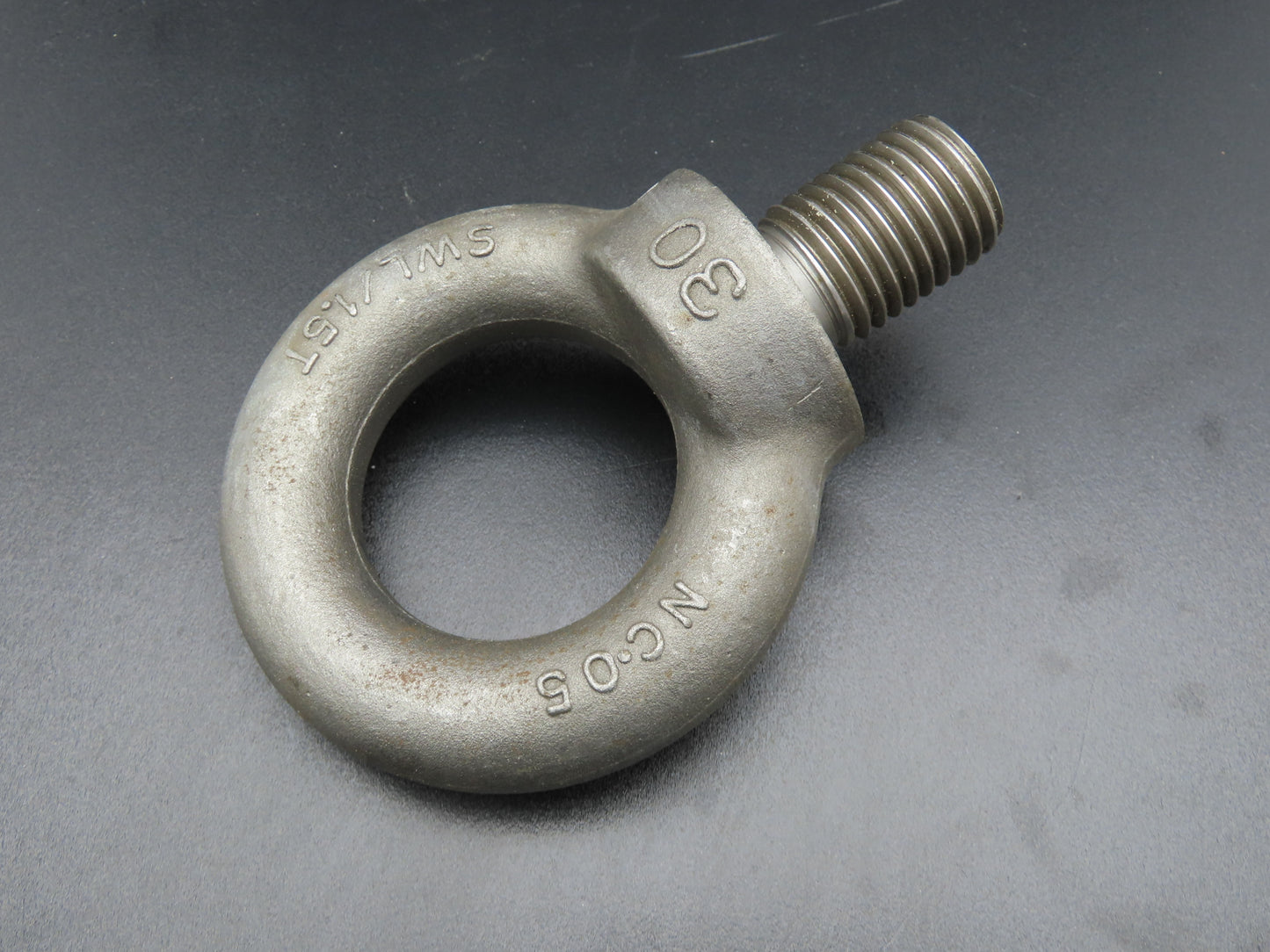 SWL 1.5T M30 x 3.5 Metric Shoulder Eye Bolt 45mm Shank NC-05  Lot of 3
