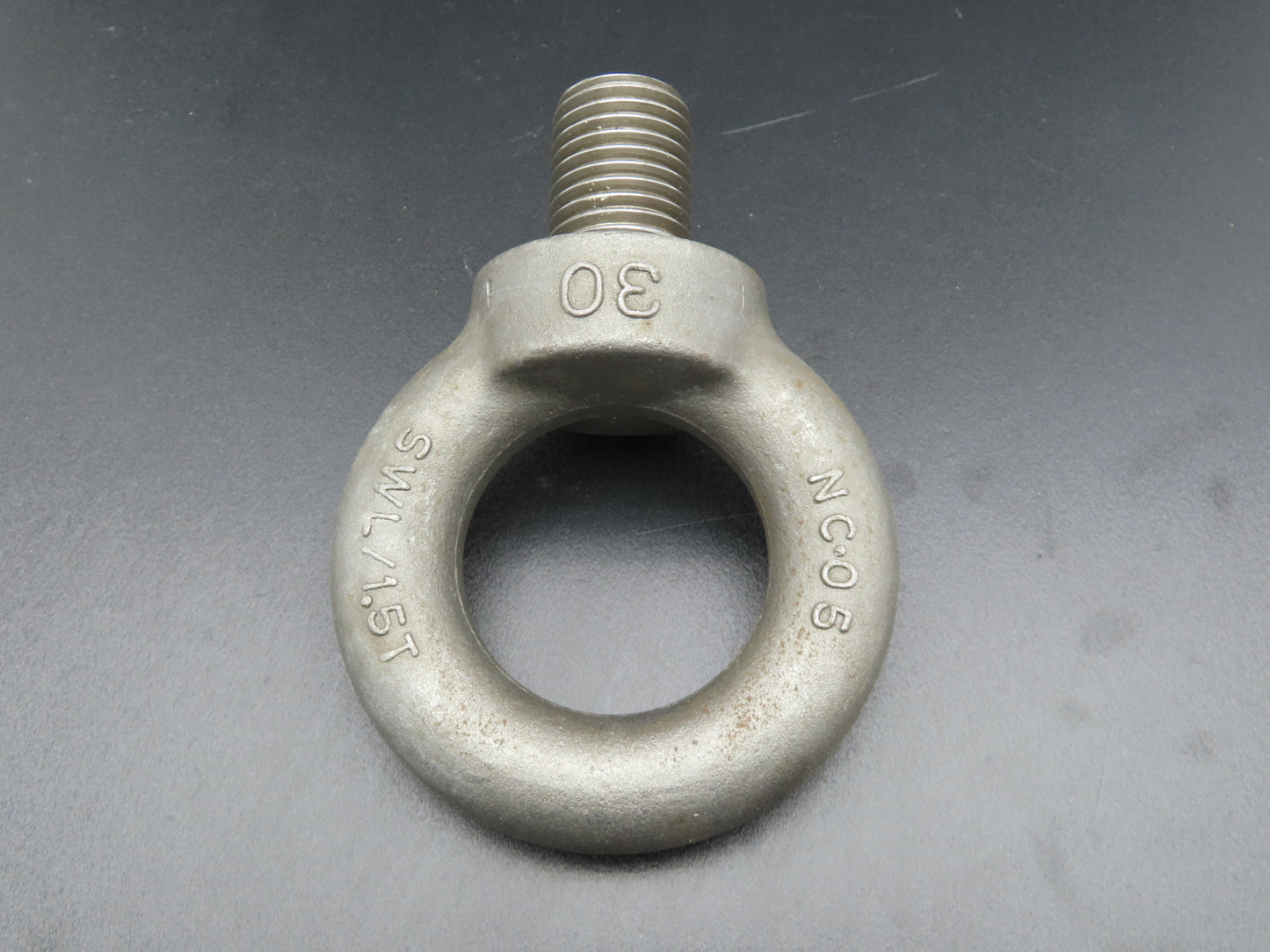 SWL 1.5T M30 x 3.5 Metric Shoulder Eye Bolt 45mm Shank NC-05  Lot of 3