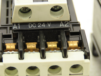 Fuji Electric SH-4/G Contactor Relay 600VAC 1.2A 24VDC Coil 4NO Lot of 3