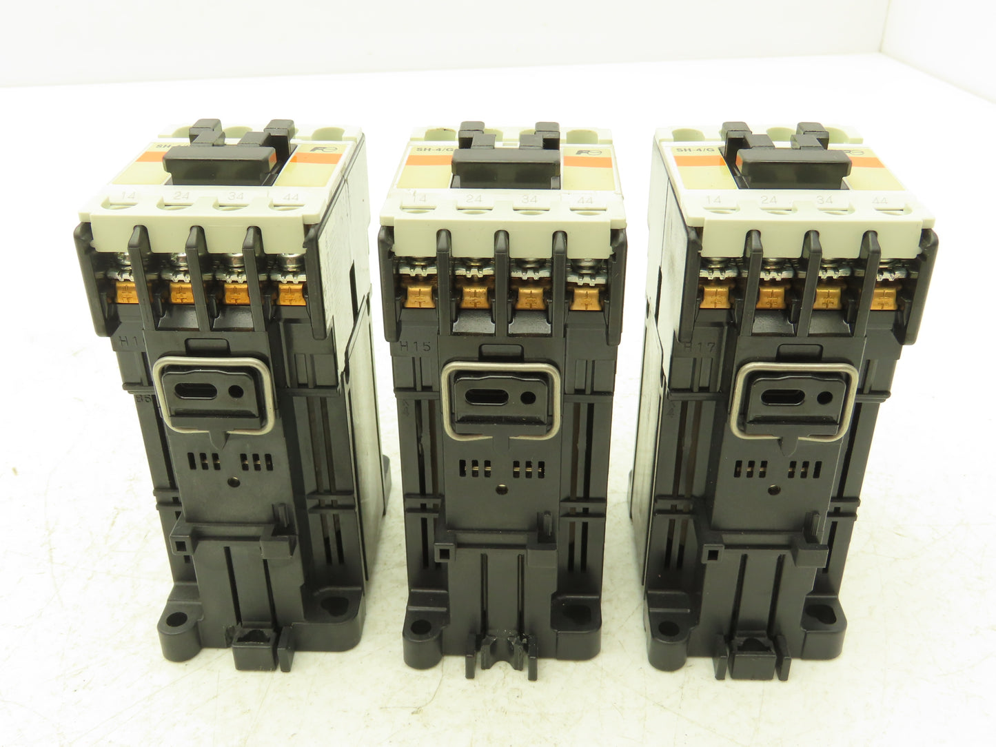 Fuji Electric SH-4/G Contactor Relay 600VAC 1.2A 24VDC Coil 4NO Lot of 3