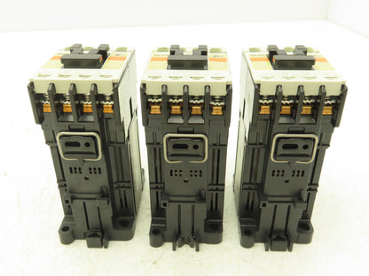 Fuji Electric SH-4/G Contactor Relay 600VAC 1.2A 24VDC Coil 4NO Lot of 3
