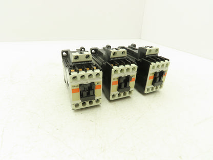 Fuji Electric SH-4/G Contactor Relay 600VAC 1.2A 24VDC Coil 4NO Lot of 3
