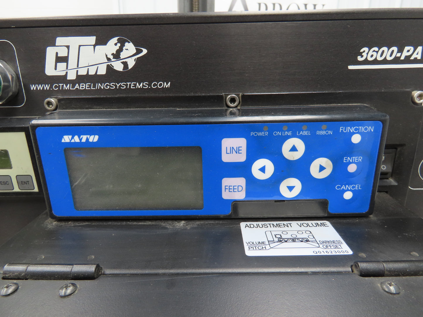 CTM 3600-PA High Speed Label Applicator SATO Thermal Printer Mobile