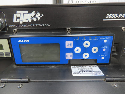 CTM 3600-PA High Speed Label Applicator SATO Thermal Printer Mobile