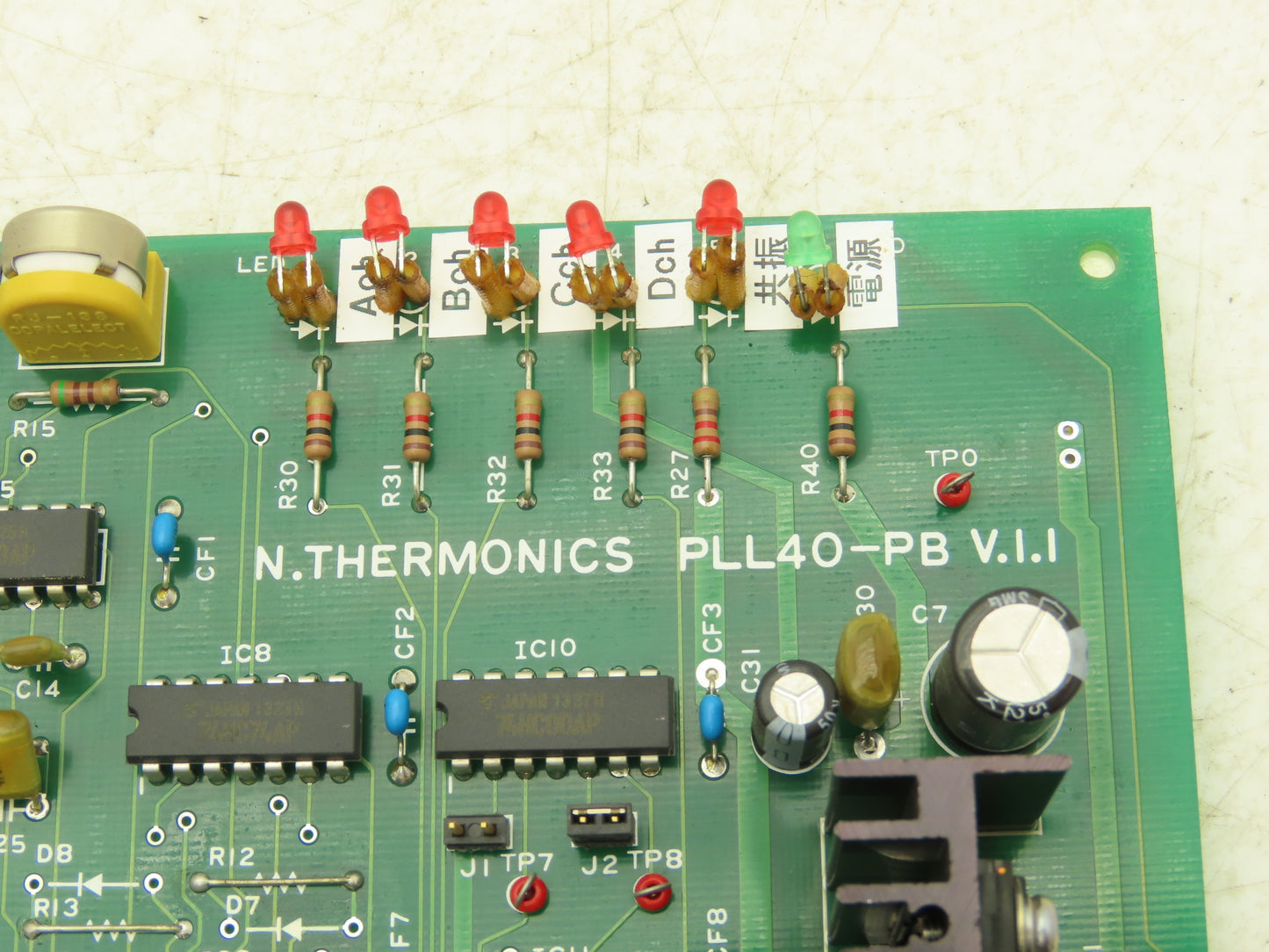 N Thermonics PLL40-PB V.I.I Printed Circuit Control Board PCB