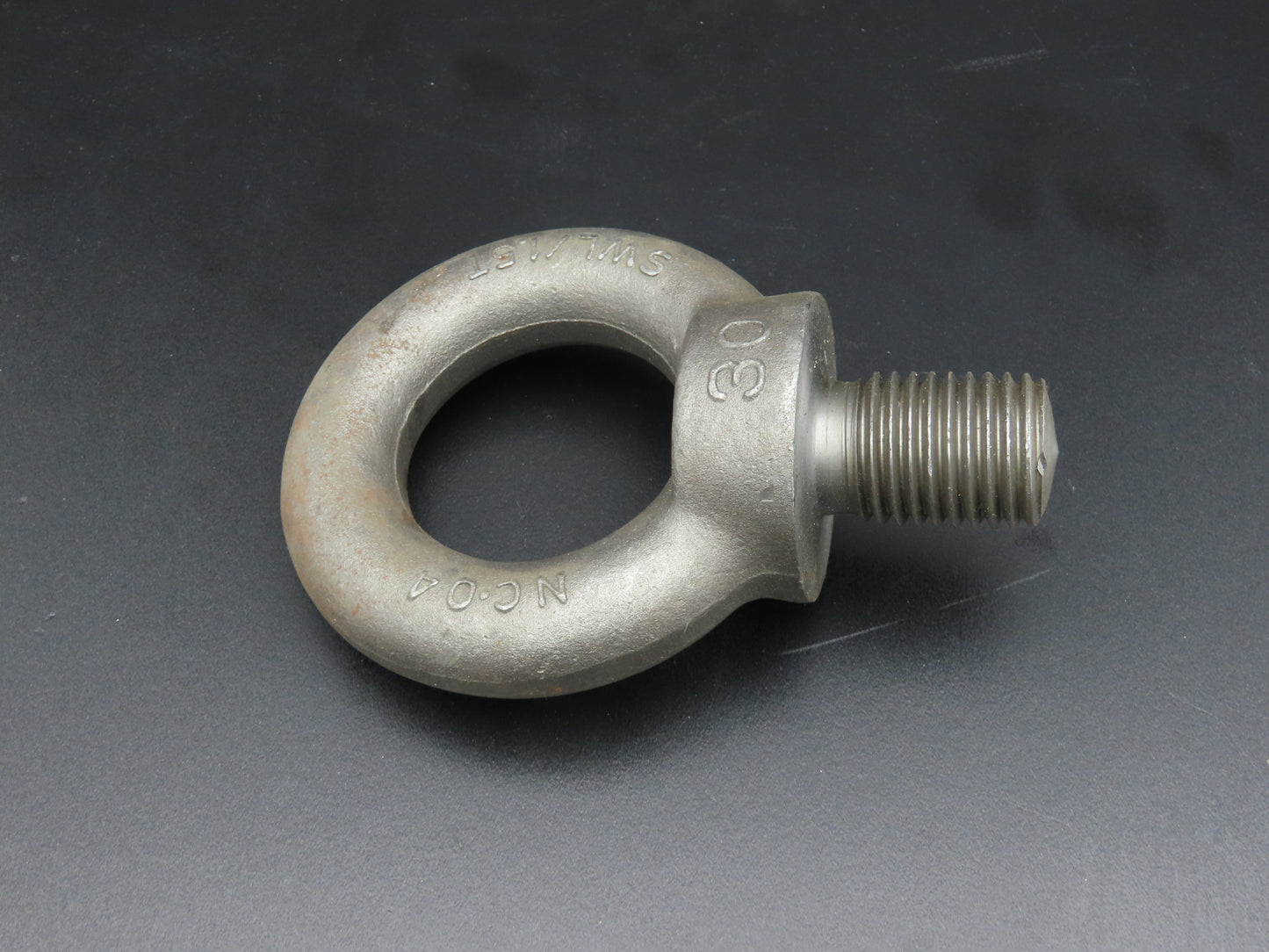 SWL 1.5T M30 x 3.5 Metric Shoulder Eye Bolt 45mm Shank NC-04  Lot of 3