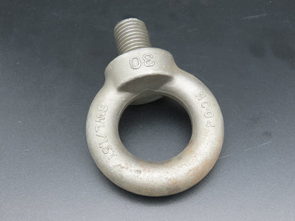 SWL 1.5T M30 x 3.5 Metric Shoulder Eye Bolt 45mm Shank NC-04  Lot of 3