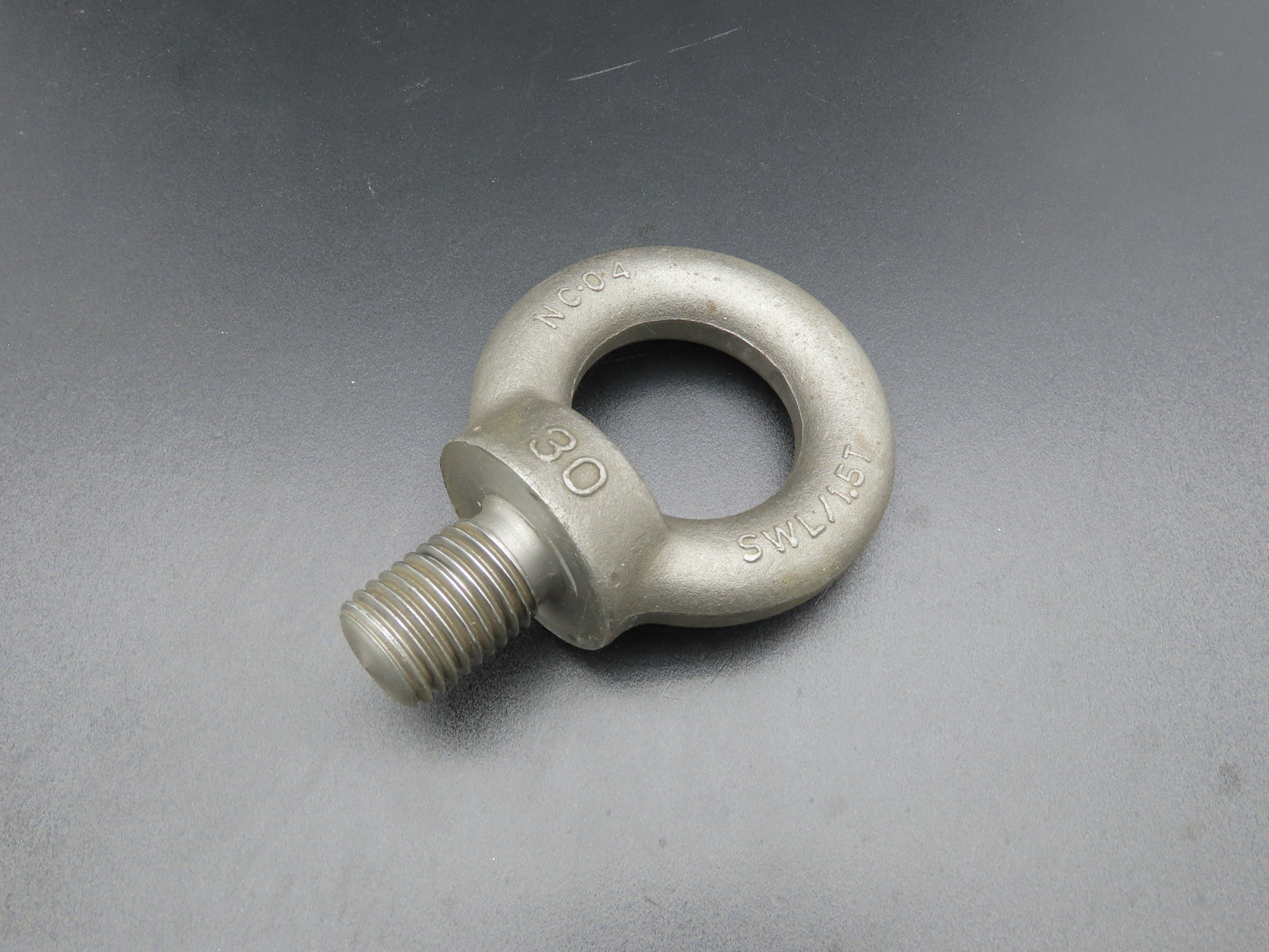 SWL 1.5T M30 x 3.5 Metric Shoulder Eye Bolt 45mm Shank NC-04  Lot of 3