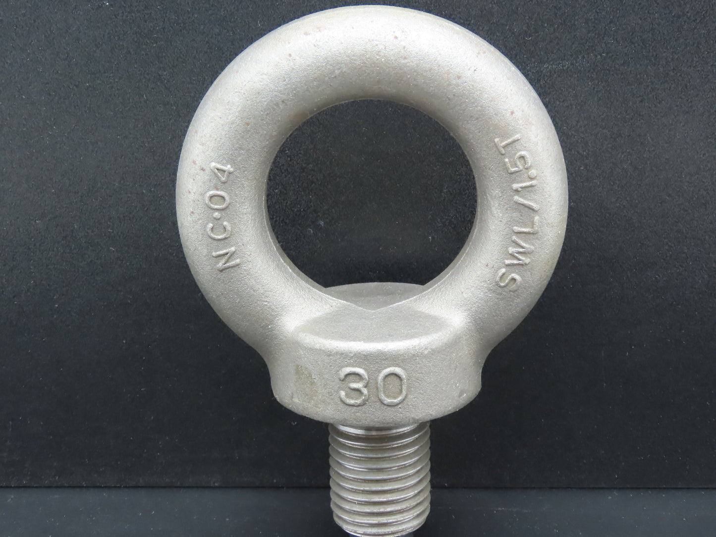 SWL 1.5T M30 x 3.5 Metric Shoulder Eye Bolt 45mm Shank NC-04  Lot of 3