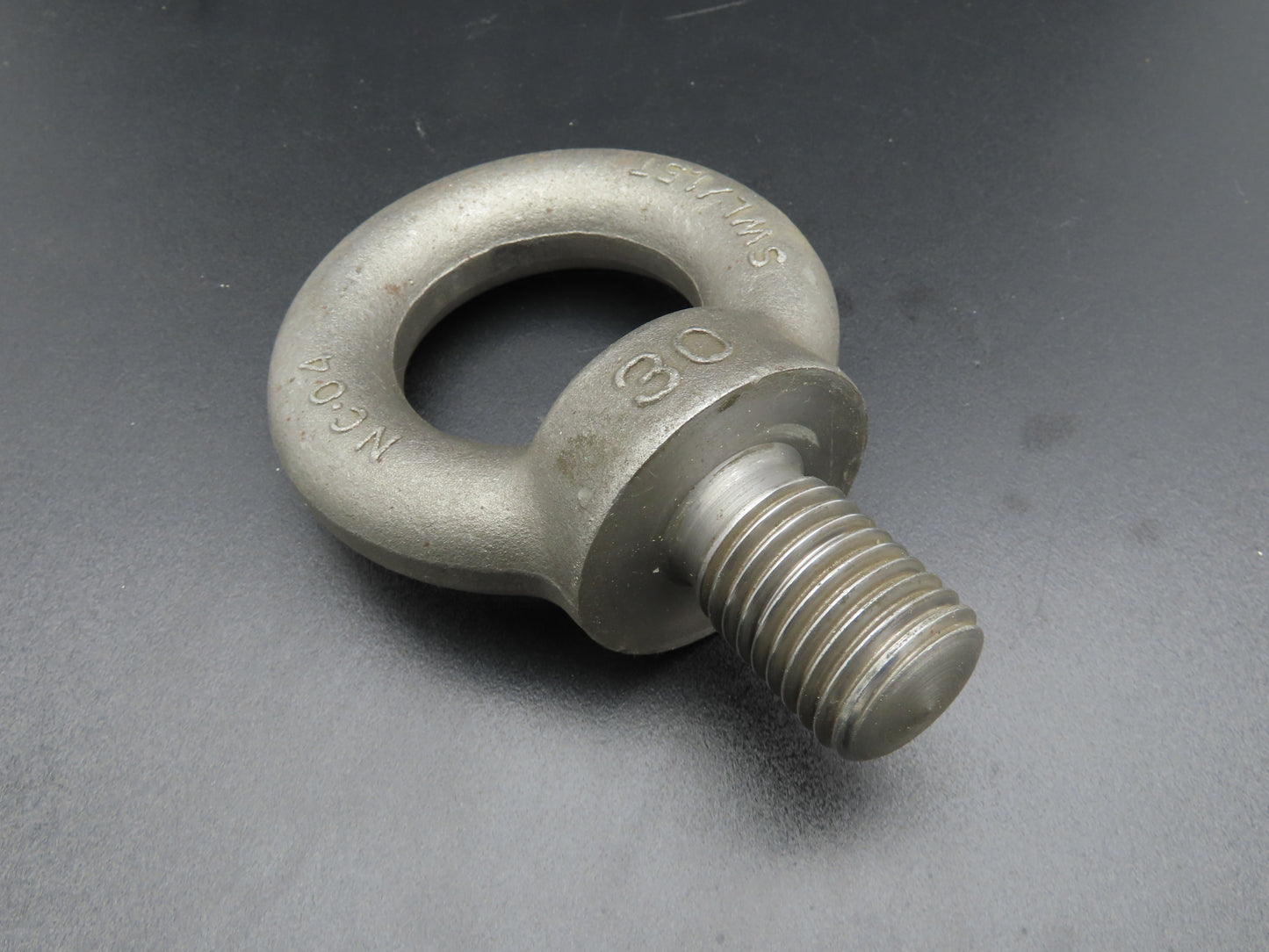 SWL 1.5T M30 x 3.5 Metric Shoulder Eye Bolt 45mm Shank NC-04  Lot of 3