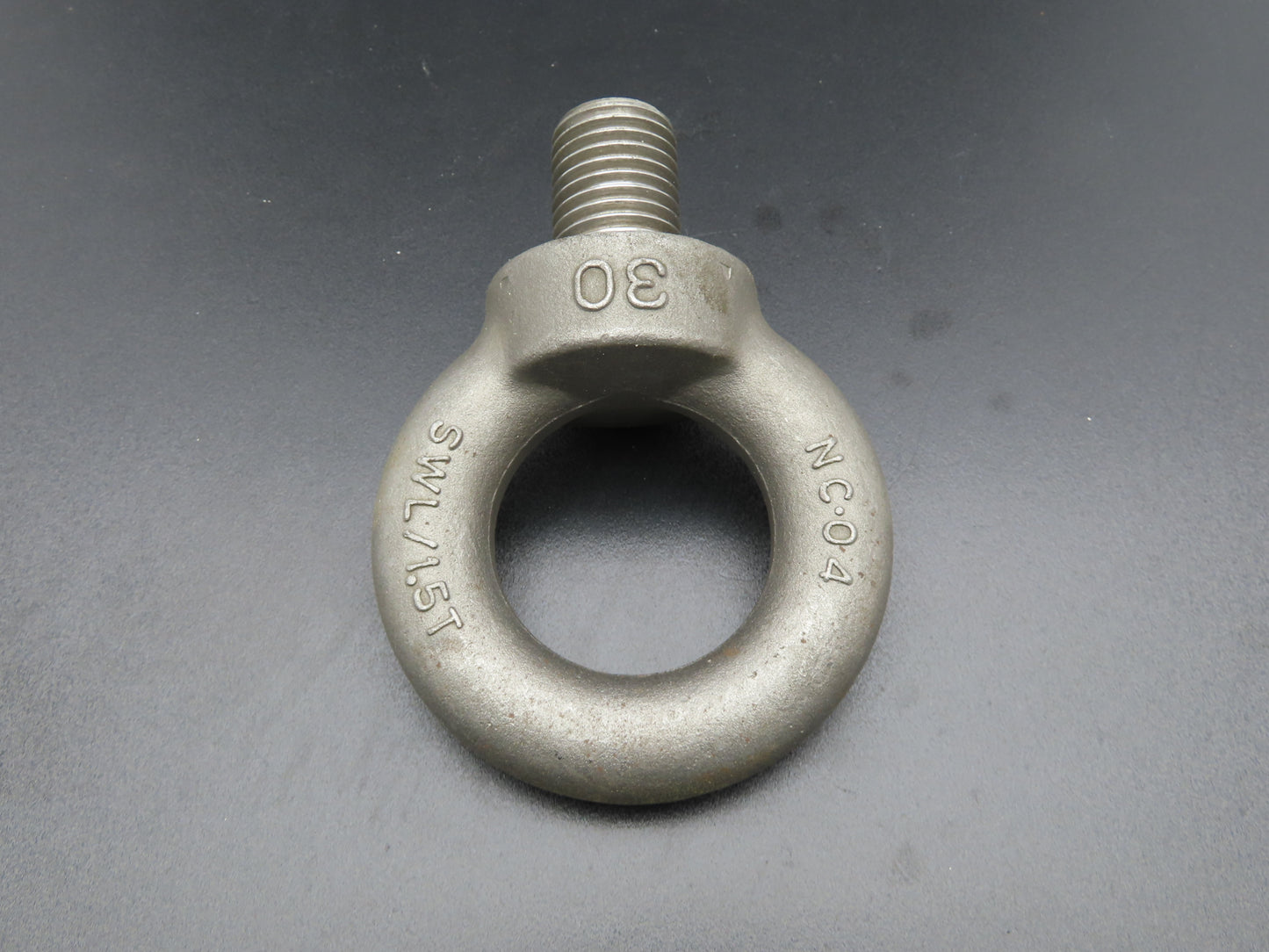 SWL 1.5T M30 x 3.5 Metric Shoulder Eye Bolt 45mm Shank NC-04  Lot of 3