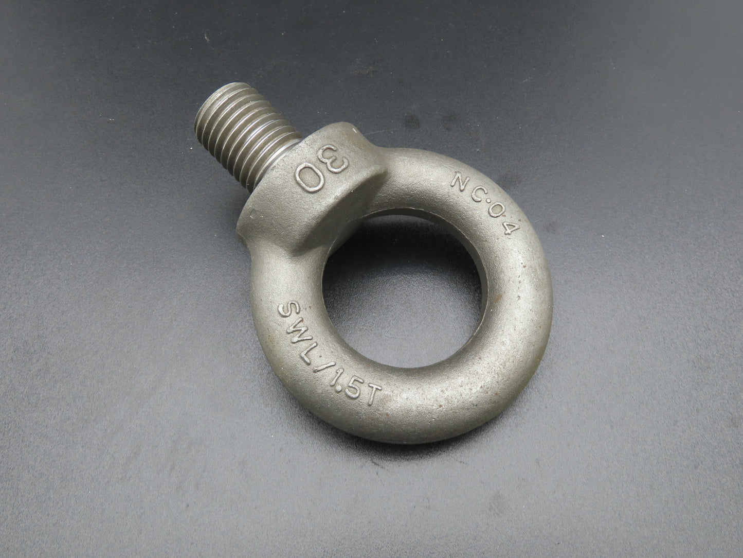 SWL 1.5T M30 x 3.5 Metric Shoulder Eye Bolt 45mm Shank NC-04  Lot of 3