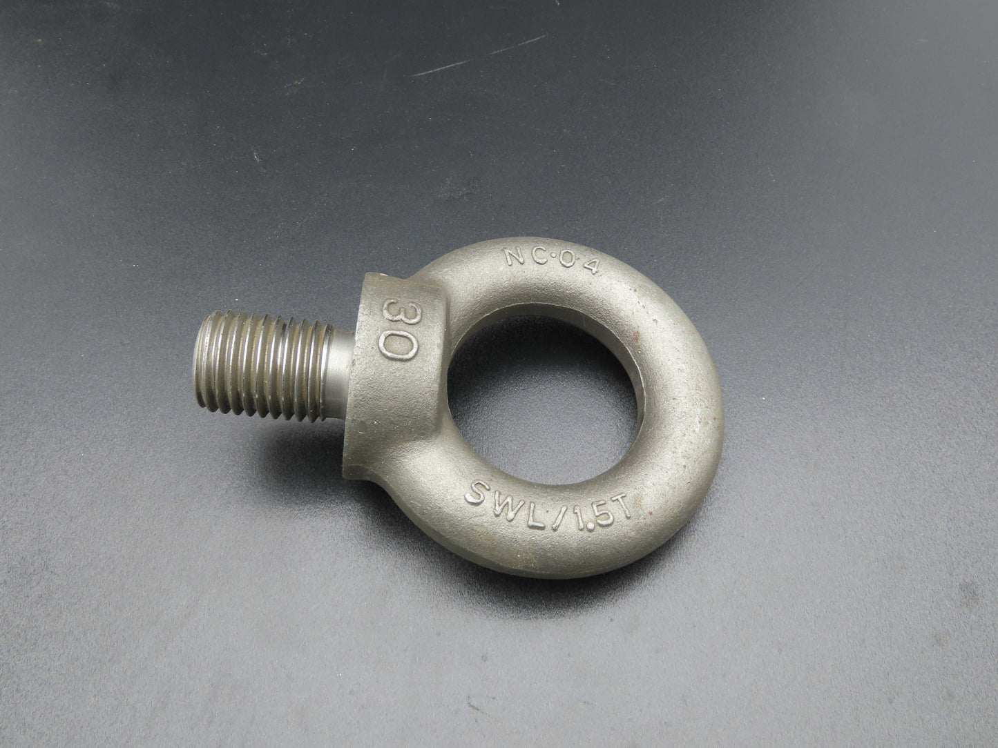 SWL 1.5T M30 x 3.5 Metric Shoulder Eye Bolt 45mm Shank NC-04  Lot of 3