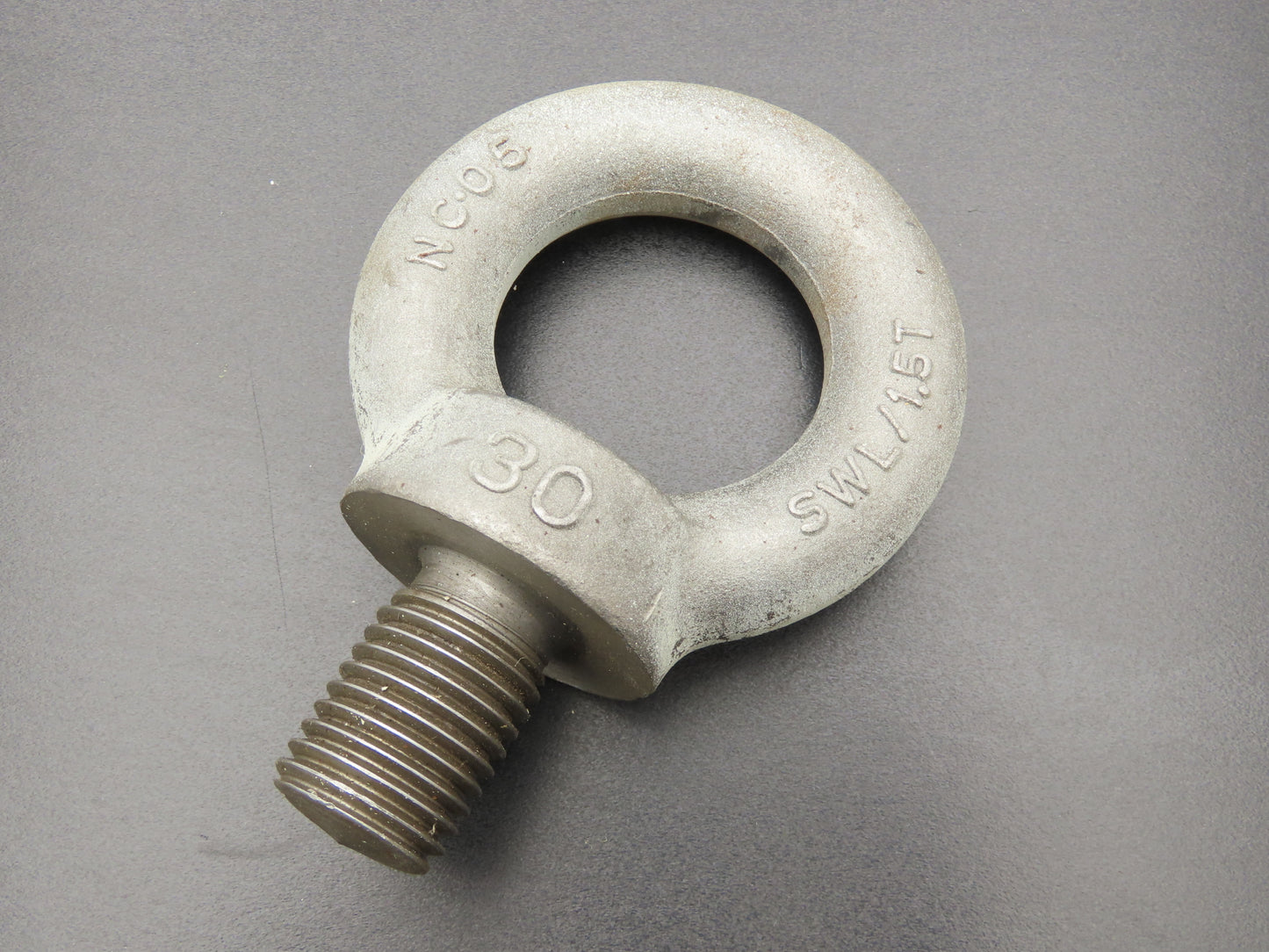SWL 1.5T M30 x 3.5 Metric Shoulder Eye Bolt 45mm Shank NC-05  Lot of 3