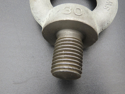 SWL 1.5T M30 x 3.5 Metric Shoulder Eye Bolt 45mm Shank NC-05  Lot of 3