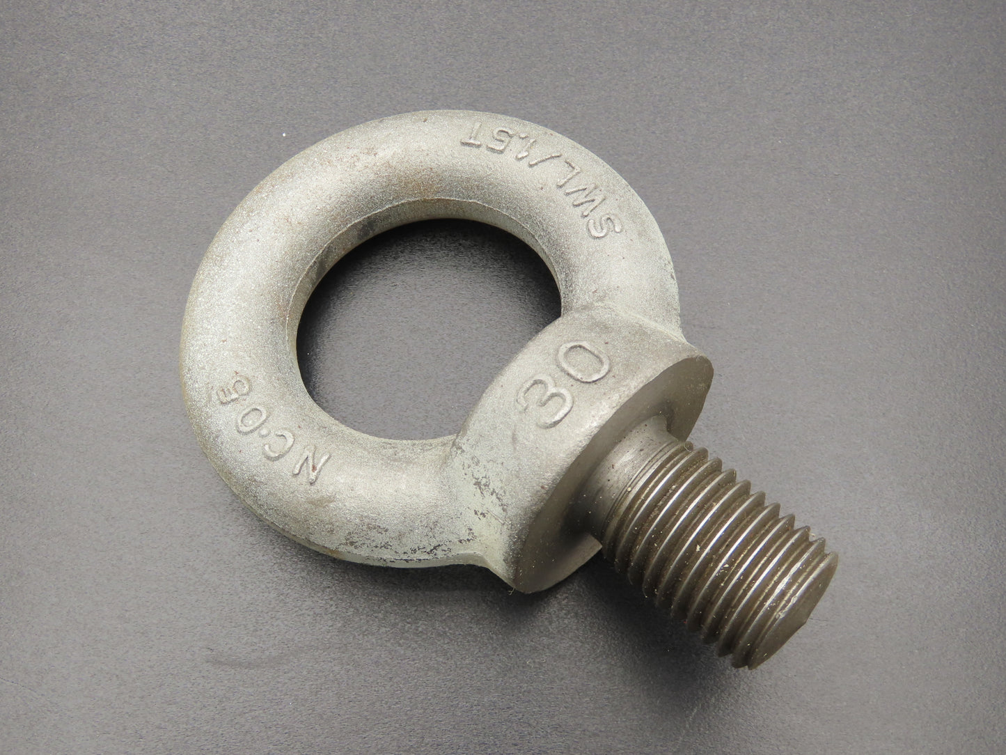 SWL 1.5T M30 x 3.5 Metric Shoulder Eye Bolt 45mm Shank NC-05  Lot of 3