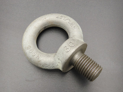 SWL 1.5T M30 x 3.5 Metric Shoulder Eye Bolt 45mm Shank NC-05  Lot of 3