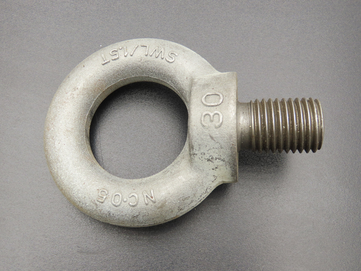 SWL 1.5T M30 x 3.5 Metric Shoulder Eye Bolt 45mm Shank NC-05  Lot of 3