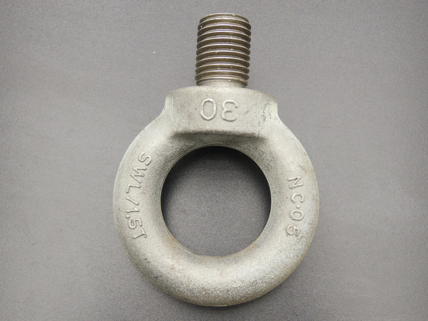 SWL 1.5T M30 x 3.5 Metric Shoulder Eye Bolt 45mm Shank NC-05  Lot of 3