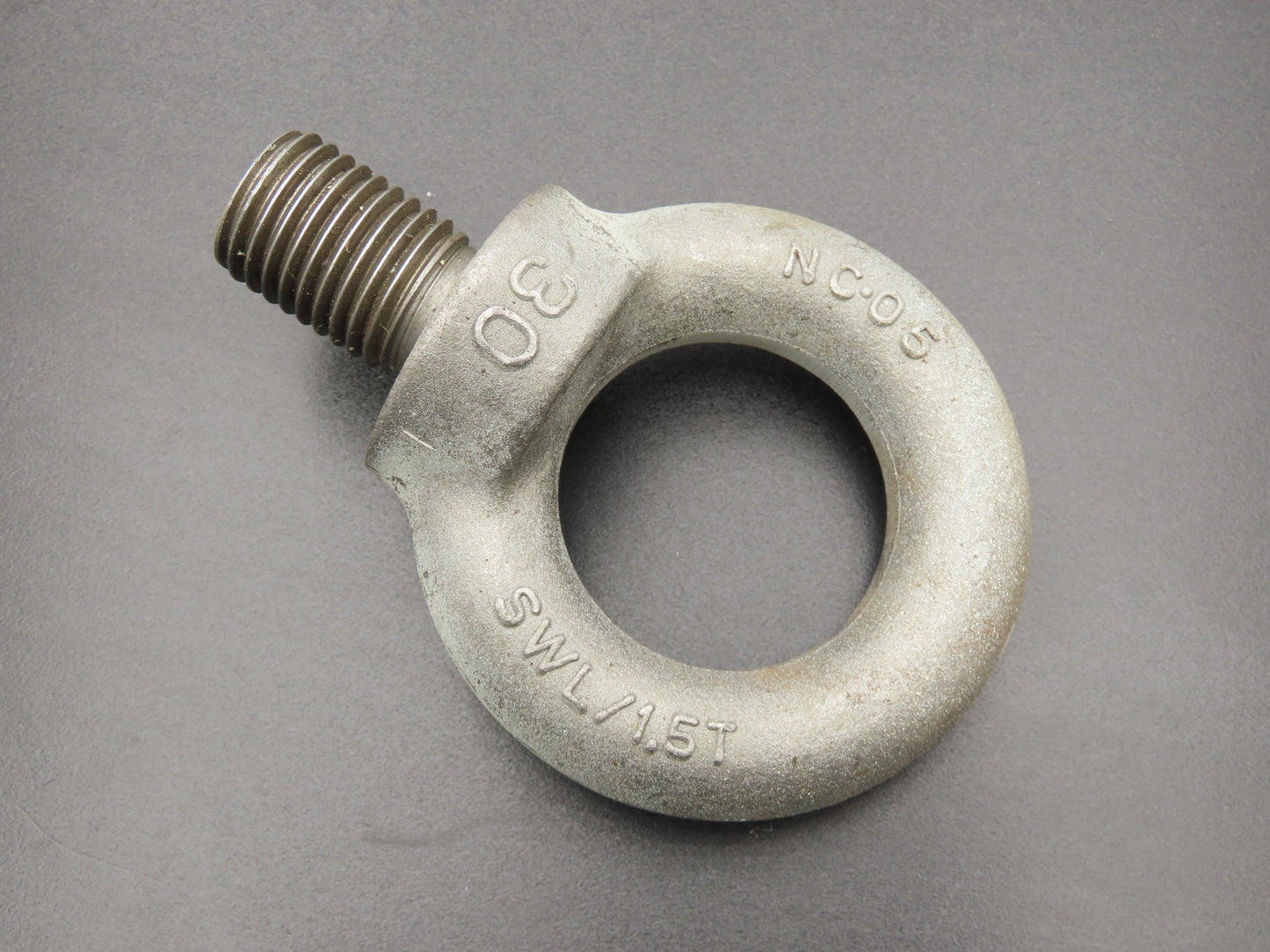 SWL 1.5T M30 x 3.5 Metric Shoulder Eye Bolt 45mm Shank NC-05  Lot of 3