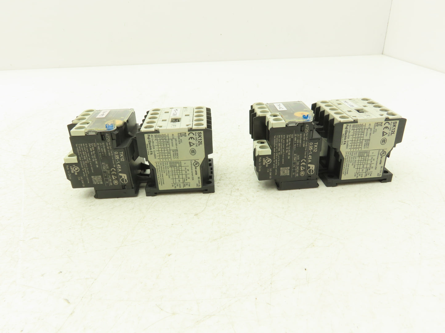 Fuji SK12L Motor Starter Contactor 5.5kW 600V & Overload .95-1.45A Lot of 2