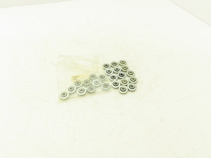 General 31405-01 Single Row Ball Bearing Open 1/4" Bore x 3/4"OD Lot of 24