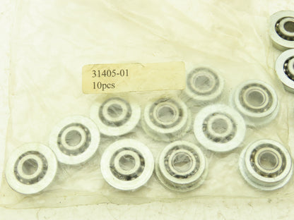 General 31405-01 Single Row Ball Bearing Open 1/4" Bore x 3/4"OD Lot of 24