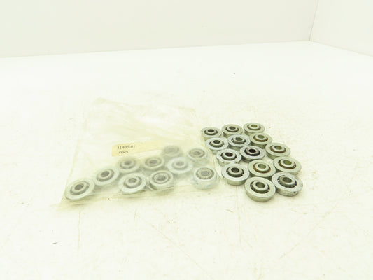 General 31405-01 Single Row Ball Bearing Open 1/4" Bore x 3/4"OD Lot of 24