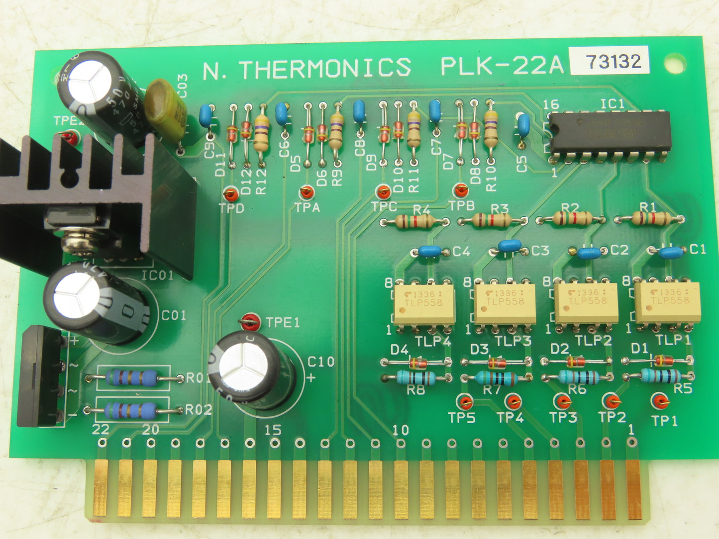 N Thermonics PLK-22A Printed Circuit Control Board PCB Card