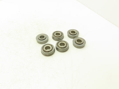 Nice 5875 Flanged Ball Bearing Open .750" Bore x 2.0" OD x .718" Width Lot of 6