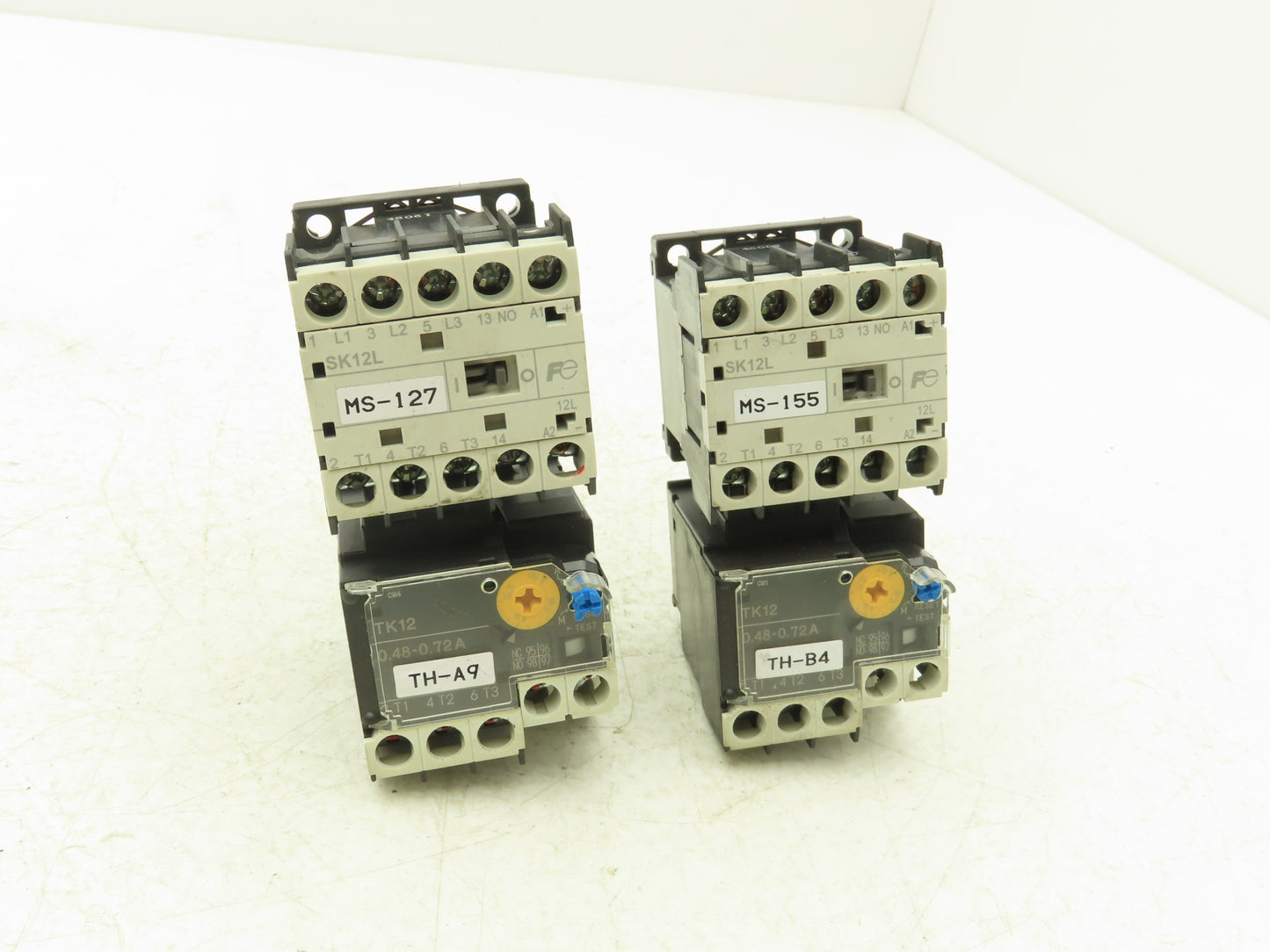 Fuji SK12L Motor Starter Contactor 5.5kW 600V & Overload .48-0.72A Lot of 2