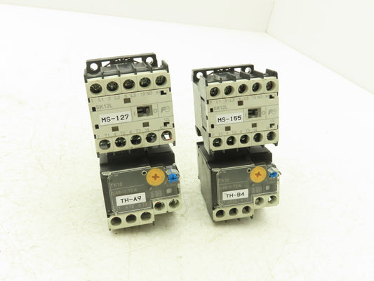 Fuji SK12L Motor Starter Contactor 5.5kW 600V & Overload .48-0.72A Lot of 2