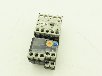 Fuji SK12L Motor Starter Contactor 5.5kW 600V & Overload 0.8-1.2A Lot of 2