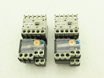 Fuji SK12L Motor Starter Contactor 5.5kW 600V & Overload 0.8-1.2A Lot of 2
