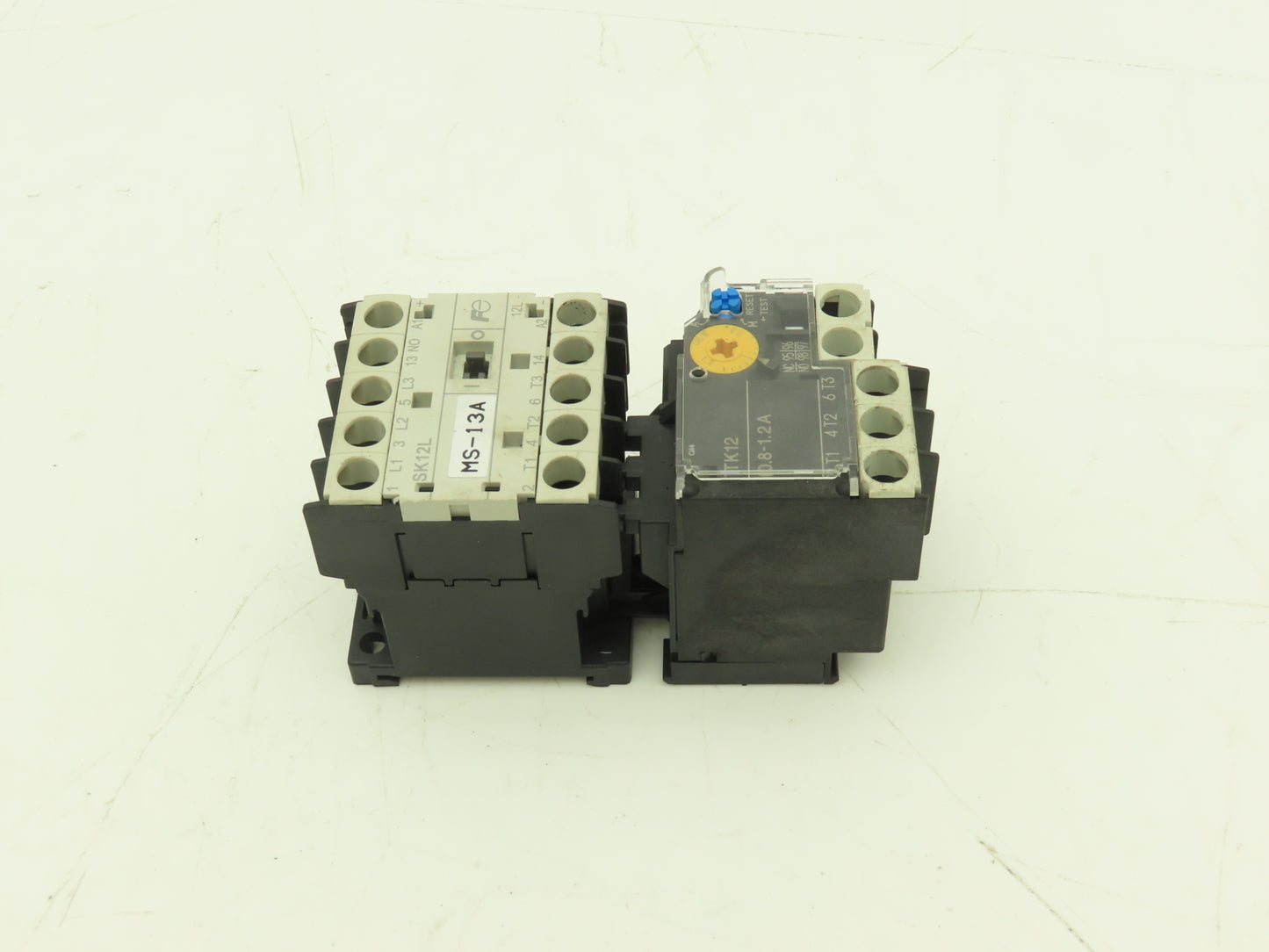 Fuji SK12L Motor Starter Contactor 5.5kW 600V & Overload 0.8-1.2A Lot of 2