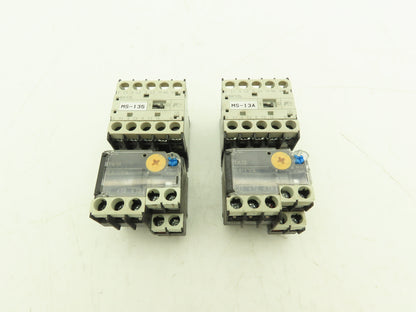 Fuji SK12L Motor Starter Contactor 5.5kW 600V & Overload 0.8-1.2A Lot of 2