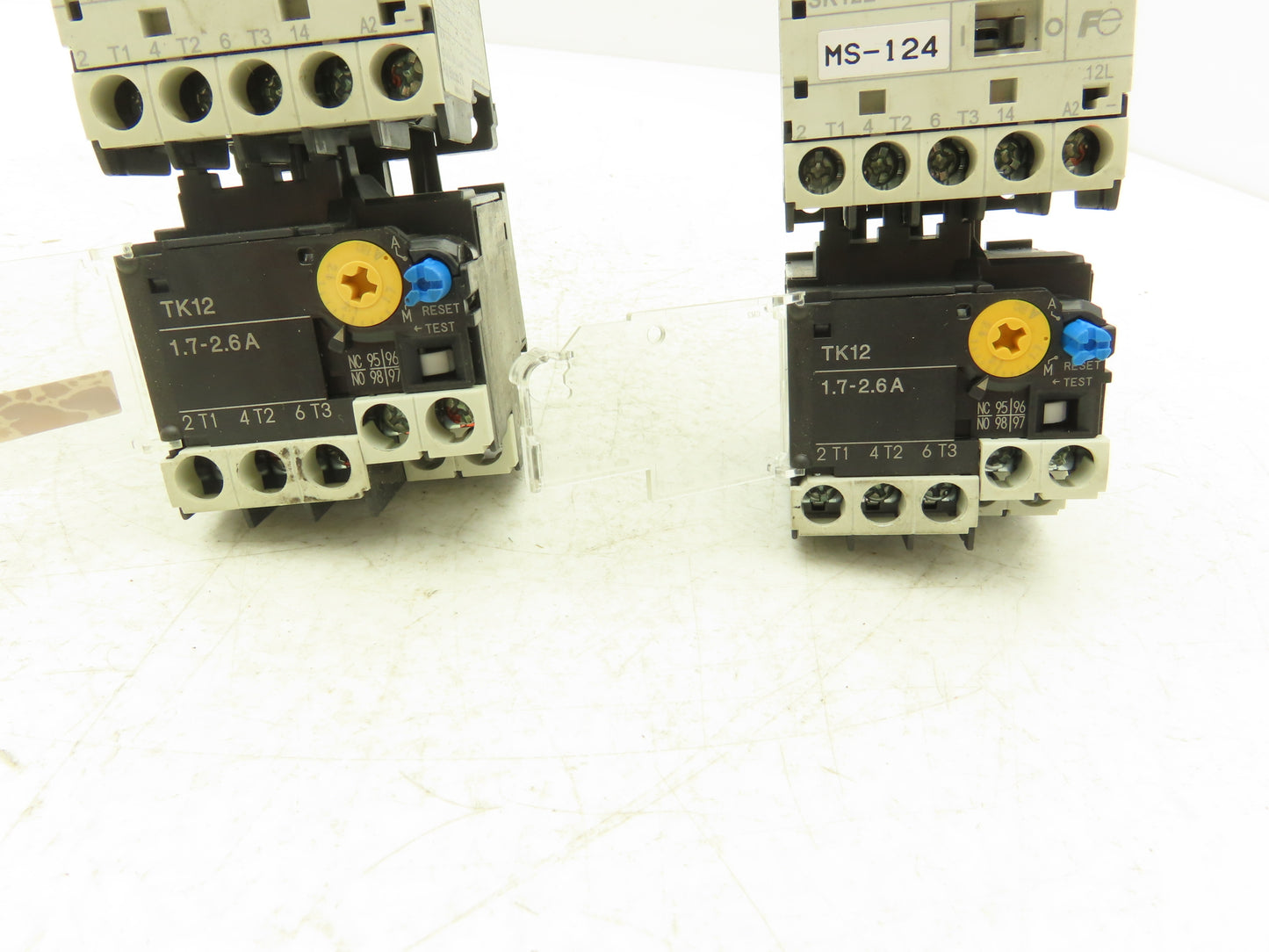 Fuji SK12L Motor Starter Contactor 5.5kW 600V & Overload 1.7-2.6A Lot of 2