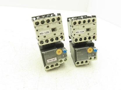 Fuji SK12L Motor Starter Contactor 5.5kW 600V & Overload 1.7-2.6A Lot of 2