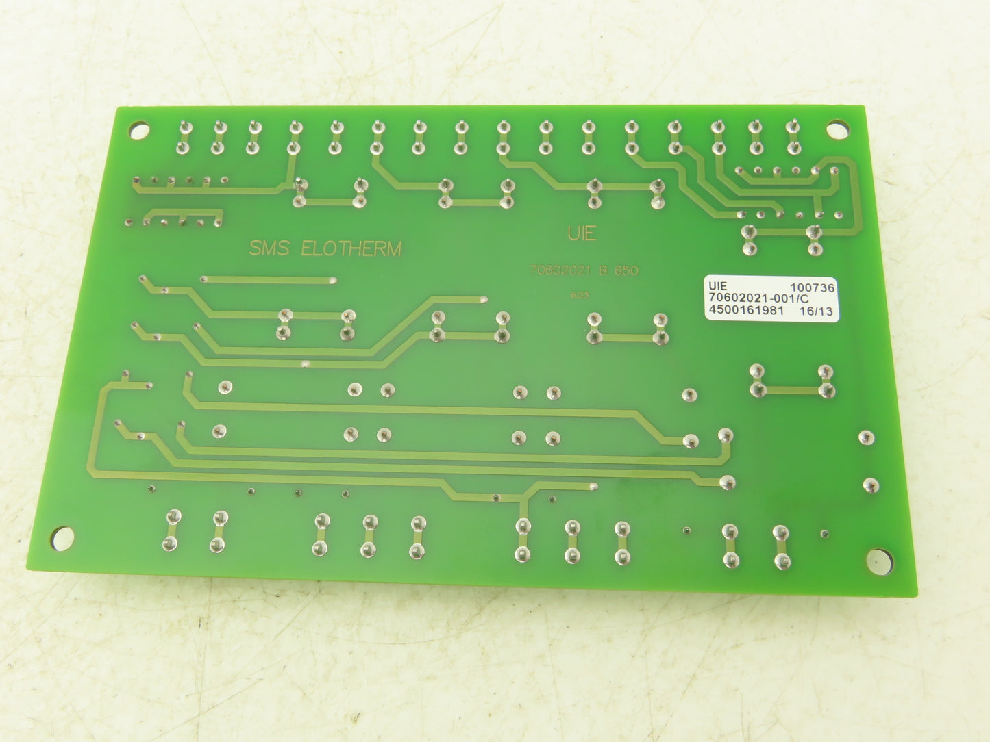 SMS Elotherm 70602021-001/C Printed Circuit Control Board PCB Card